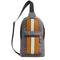 Coach West Pack Bag In Signature Canvas With Varsity Stripe Bag - Grey/ Ochre/ Chalk CV923