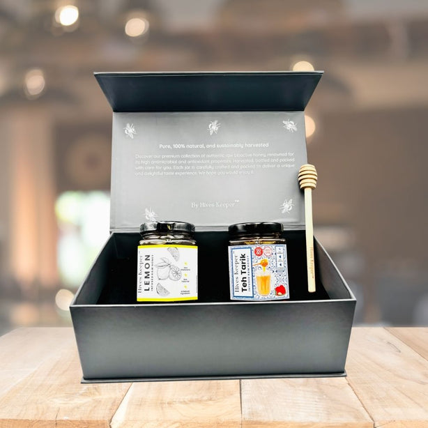 Lemon + Teh Tarik Raw Honey Gift Set  250g x 2