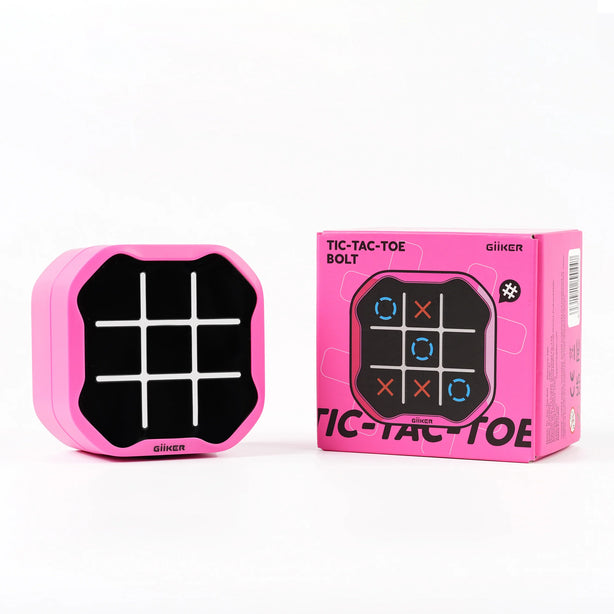 GiiKER Tic Tac Toe Bolt – 3-in-1 Handheld Game for Kids 3+ | Boost Focus, Memory & Quick Thinking On-the-Go