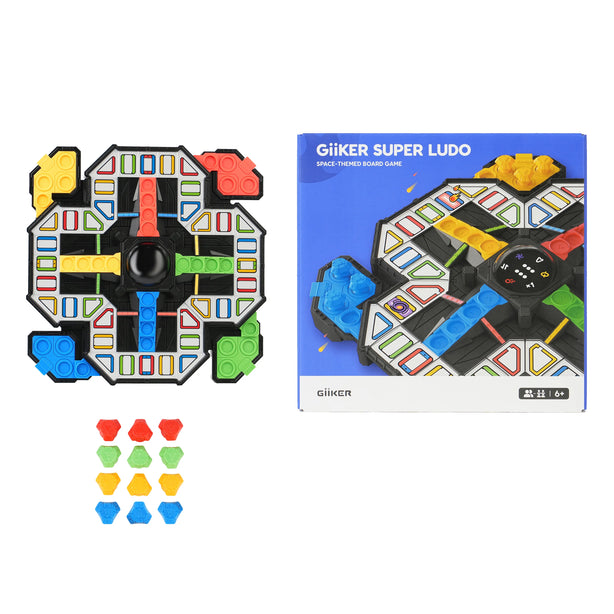 GiiKER Super Ludo – Space-Themed Multiplayer Game for Ages 6+ | Screen-Free Family Fun