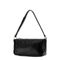Half Horsebit Medium Grained Leather Shoulder Bag - Black