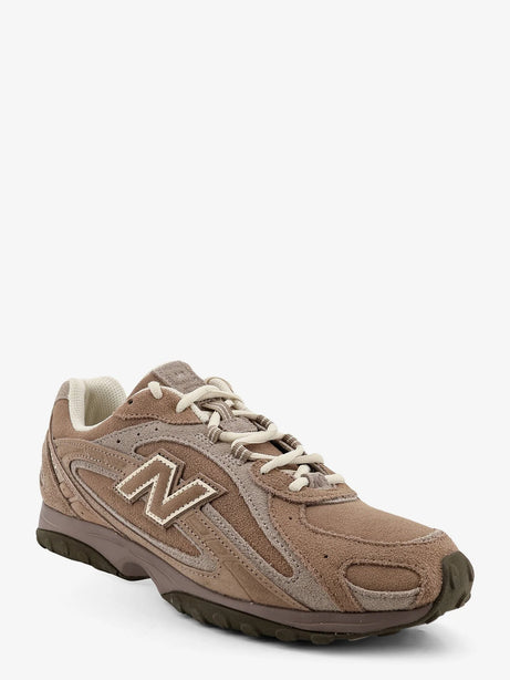 New Balance U204 suede sneakers with side logo - Green