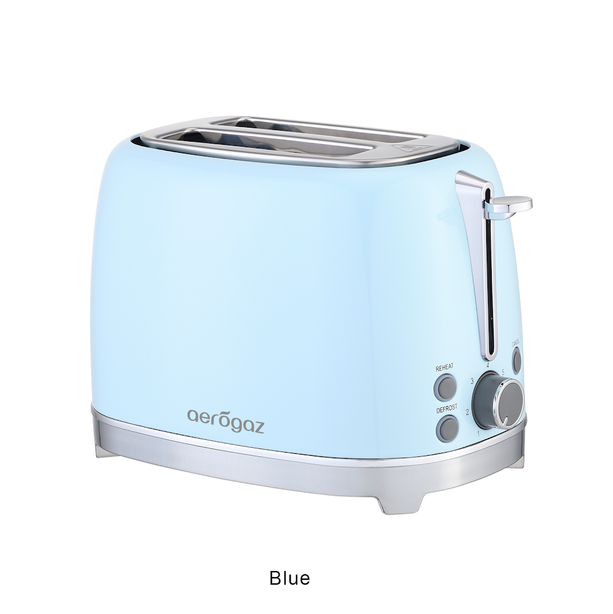 Aerogaz 2 Slice Pop up Bread Toaster AZ 2911PT 3 exciting colours