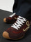 Loewe Ballet Runner 2.0 nylon and suede sneakers with side logo - Copper Redvanillaaubergine