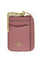 Coach Zip Card Case In Signature Leather - Peony