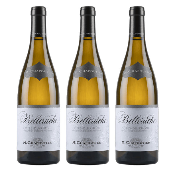 [BUNDLE OF 3] CHAPOUTIER COTE DU RHONE BELLERUCHE BLANC 2024
