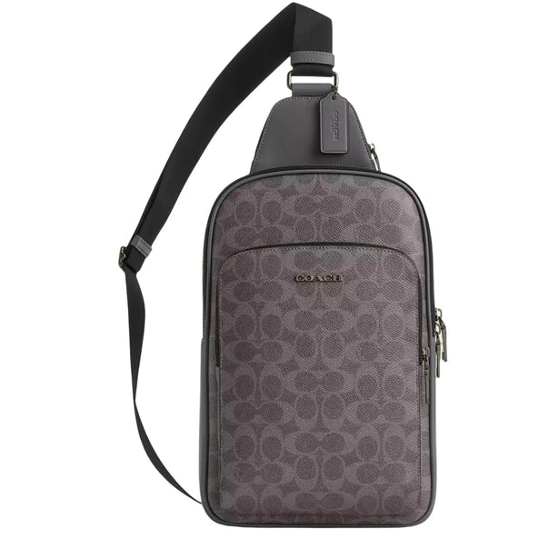 Coach Ethan Pack Bag In Signature Canvas Bag - Grey/ Charcoal CZ393