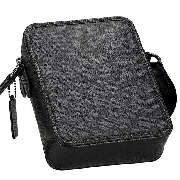 Coach Sullivan Crossbody Bag In Signature Canvas - Charcoal/ Black CAT78