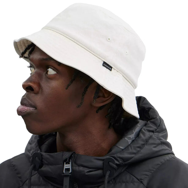 Coach Denim Bucket Hat - Chalk CAA63