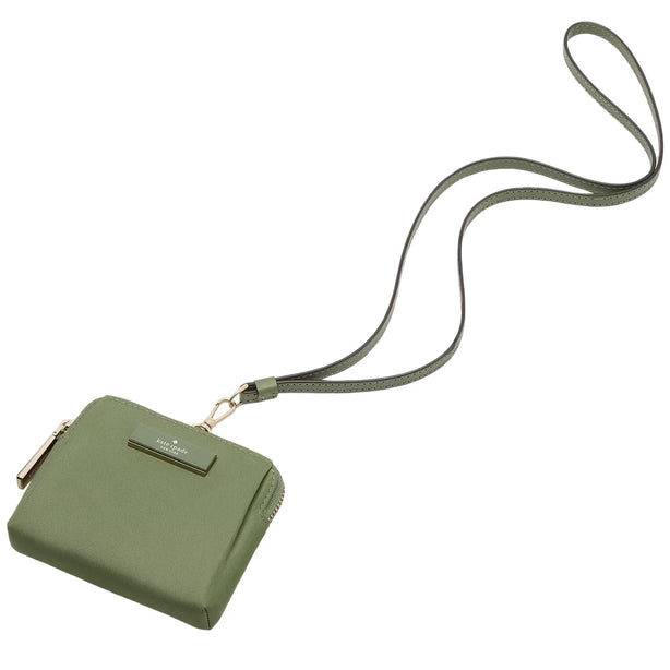 Kate Spade Carter Nylon Card Case Lanyard - Cedar Stand KL878