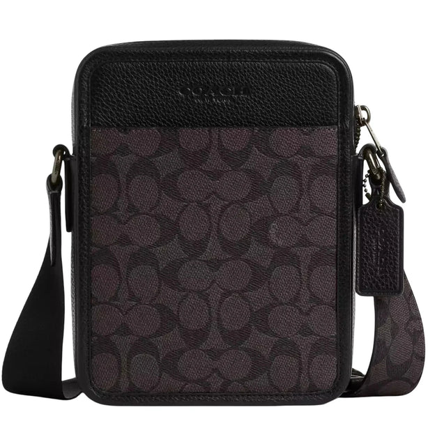 Coach Sullivan Crossbody Bag In Signature Canvas - Walnut/ Black CAT78