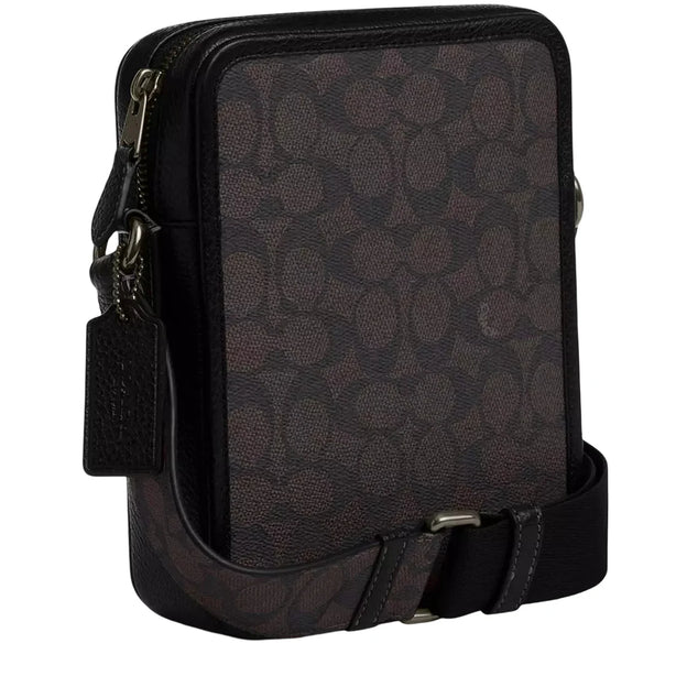Coach Sullivan Crossbody Bag In Signature Canvas - Walnut/ Black CAT78