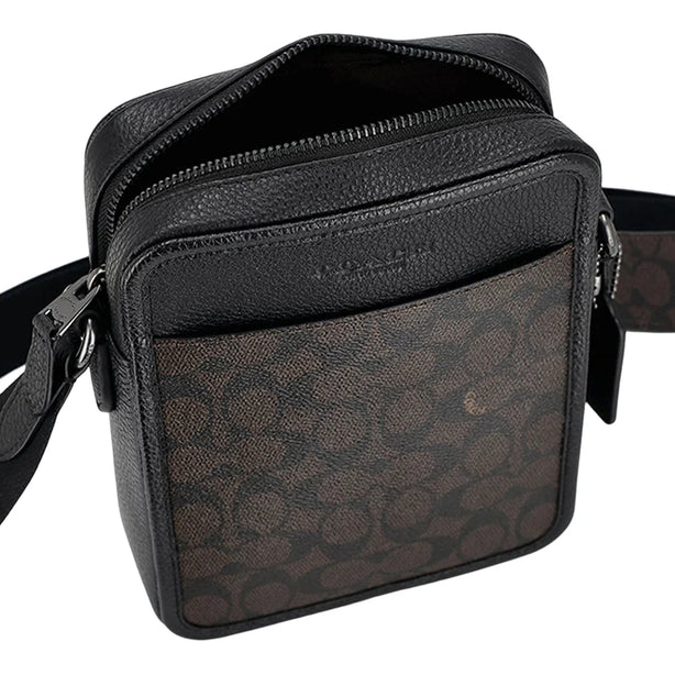 Coach Sullivan Crossbody Bag In Signature Canvas - Walnut/ Black CAT78