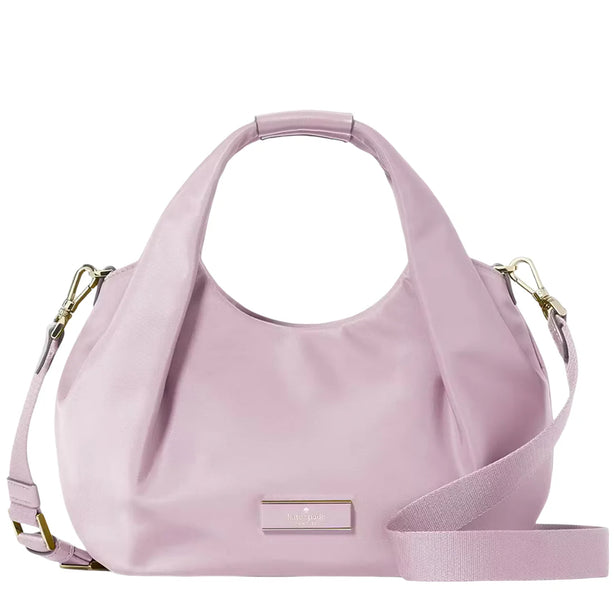 Kate Spade Carter Nylon Small Pleated Crossbody Bag - Lavender Smoke KL965