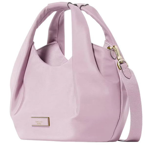 Kate Spade Carter Nylon Small Pleated Crossbody Bag - Lavender Smoke KL965