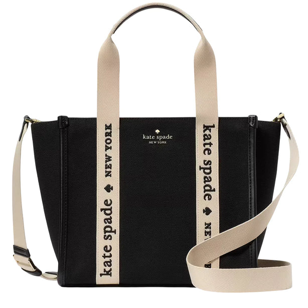 Kate Spade Kip Canvas Small Tote Bag - Black KG767