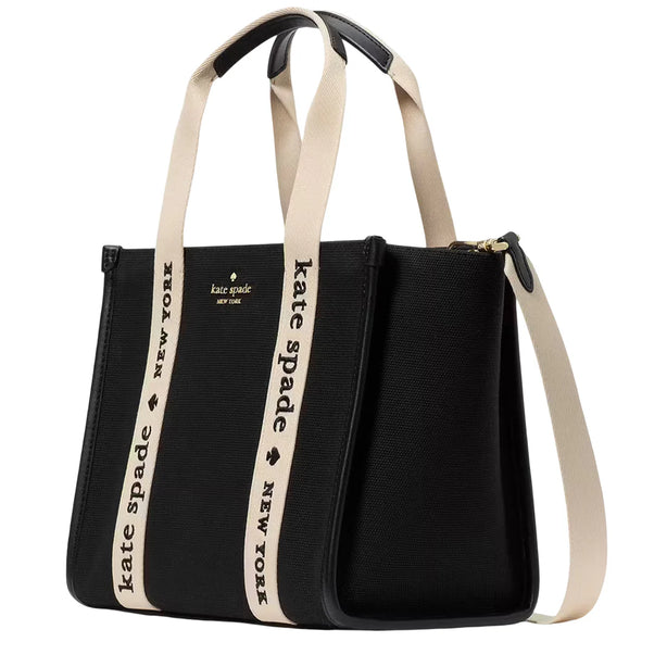 Kate Spade Kip Canvas Small Tote Bag - Black KG767