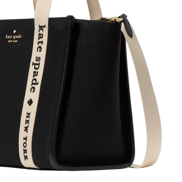 Kate Spade Kip Canvas Small Tote Bag - Black KG767