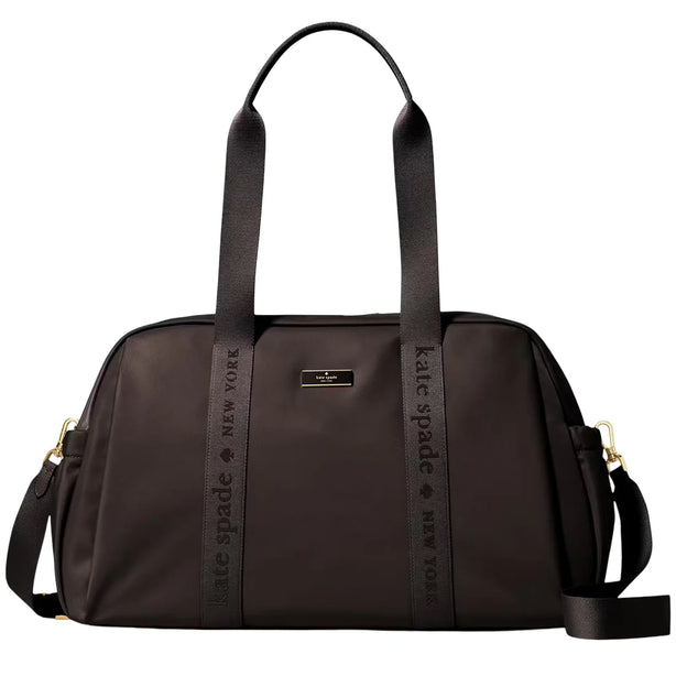 Kate Spade Carter Nylon Large Weekender Bag - Hot Fudge KL968