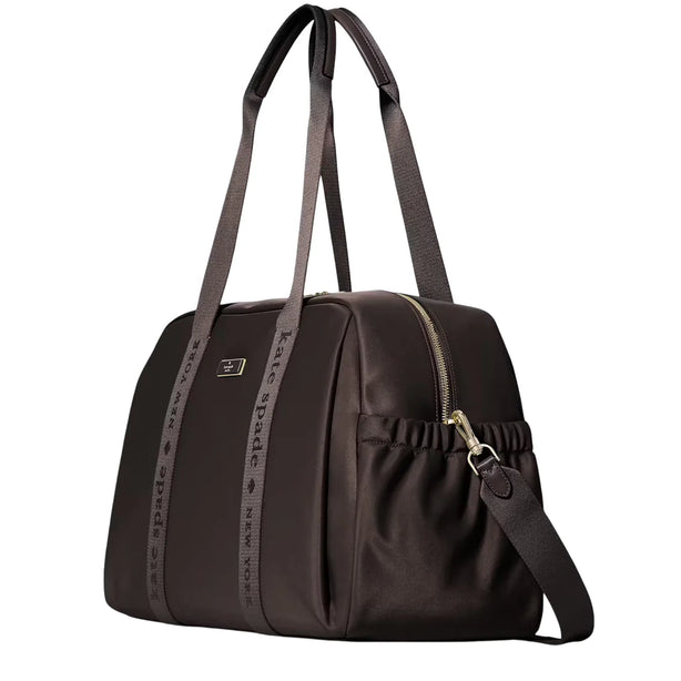 Kate Spade Carter Nylon Large Weekender Bag - Hot Fudge KL968