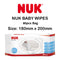 NUK Baby Wipes 80 pc Bag (18 X 20 cm)