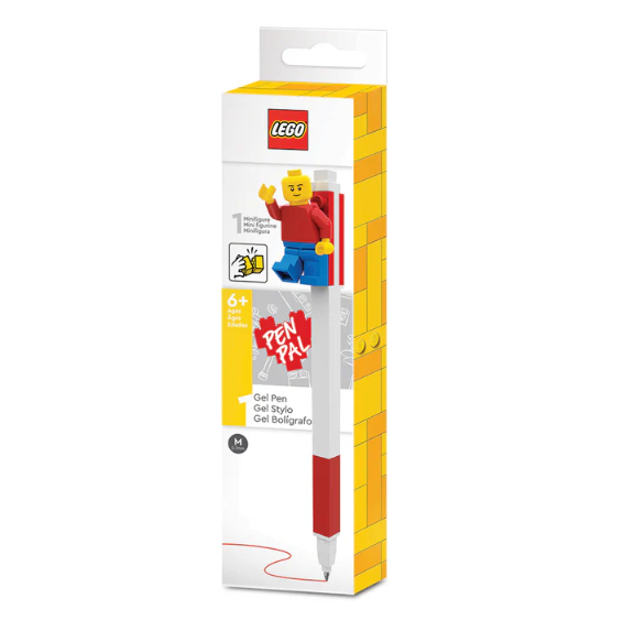 LEGO® Pen Pal Gel Pen with Minifigure Red