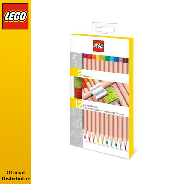 LEGO® Colored Pencils with Topper 12 Pack