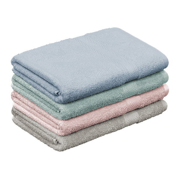 Amery Assorted 4pcs Bath Towel Set 100% Cotton