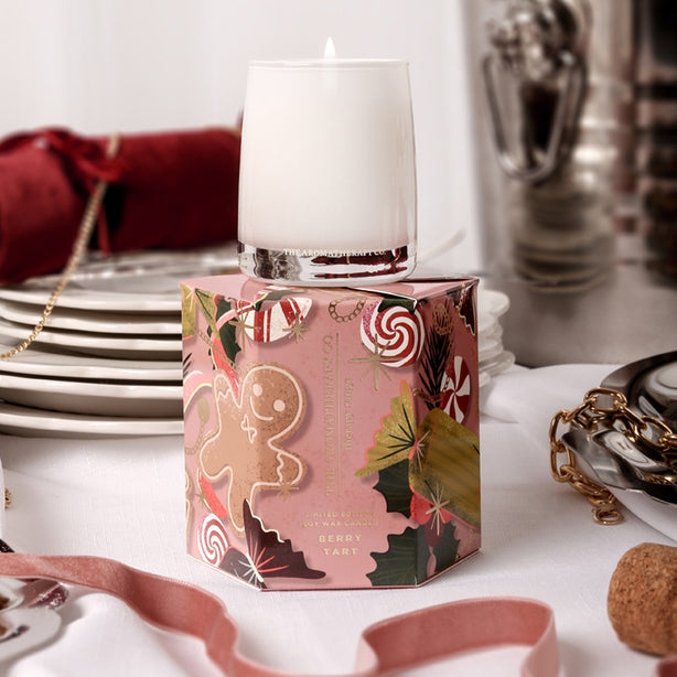 TAC Therapy LE Festive 3 x 80g Soy Candle - Berry Tart (U.P: $35 ea.)