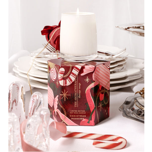 TAC Therapy LE Festive 3 x 80g Soy Candle - Christmas Pudding (U.P: $35 ea.)