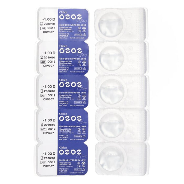O2o2 Daily Clear -1.00 - 5pcs x 1 strip