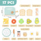 StitchesandTweed Wooden Toaster Toy Set Play Pretend Breakfast Set