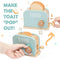 StitchesandTweed Wooden Toaster Toy Set Play Pretend Breakfast Set