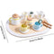 StitchesandTweed All in One Wooden Play Pretend Complete Afternoon Tea Set Kitchen Toy