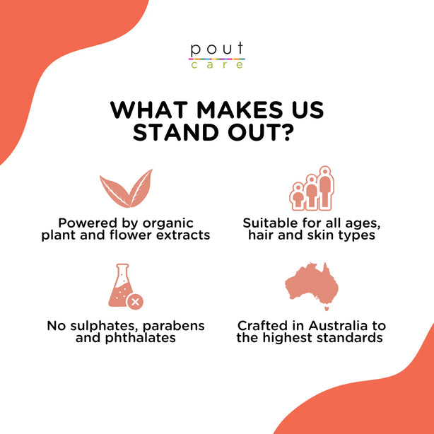 pout Care Peaches & Cream Natural Detangler 200ml