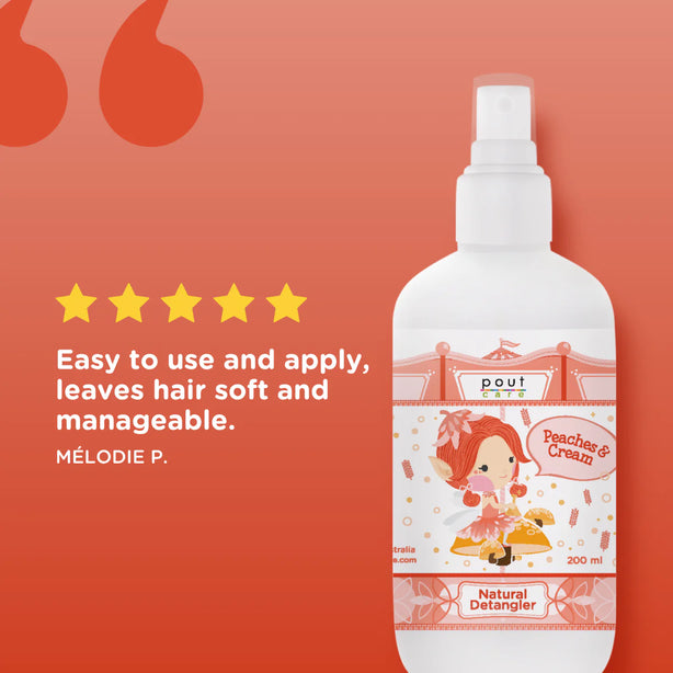 pout Care Peaches & Cream Natural Detangler 200ml