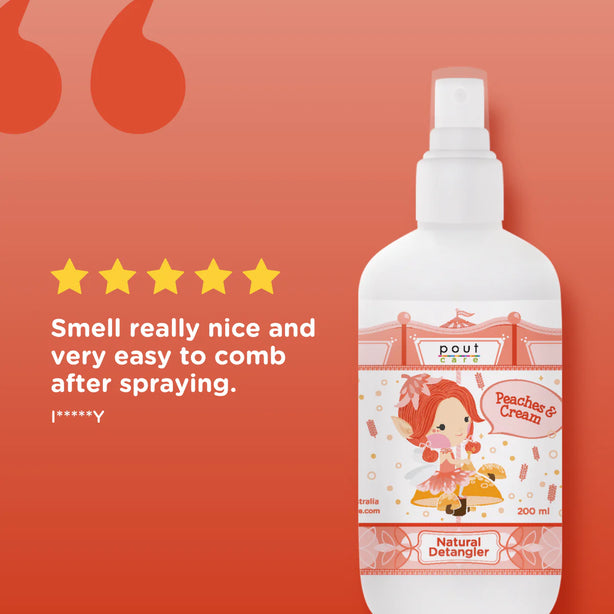 pout Care Peaches & Cream Natural Detangler 200ml