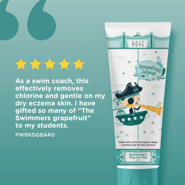 pout Care Grapefruit Island Swimmers' Top-to-Toe 250ml