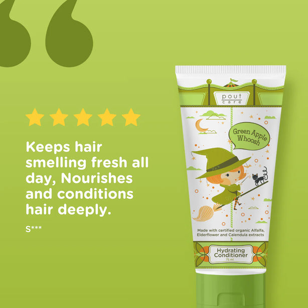 pout Care Green Apple Whoosh Hydrating Conditioner 250ml