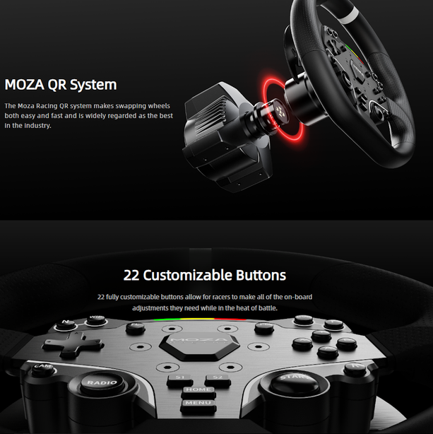 MOZA R3 Racing Bundle for PC Direct Drive Wheel + Pedals