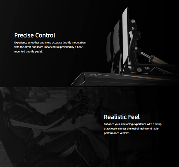 MOZA CRP2 Full Length Throttle Replacement Plate Aluminum