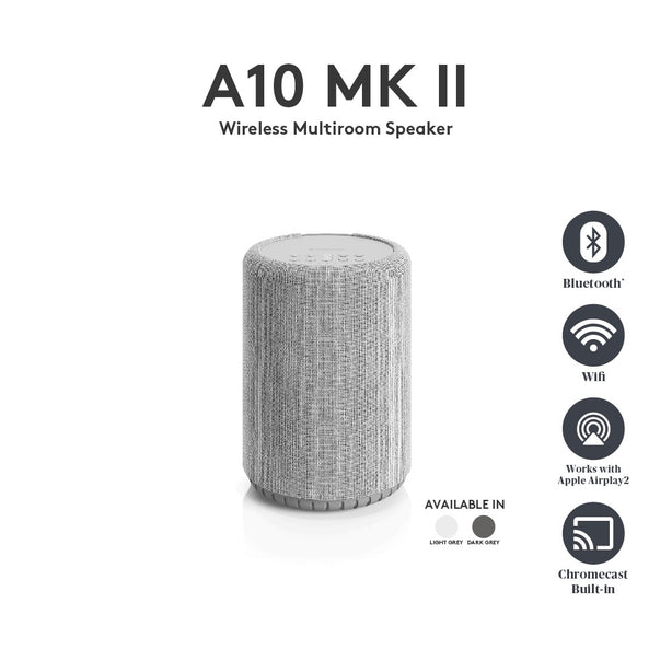Audio Pro A10 Mark Ii Wireless Multiroom Speaker Light Grey