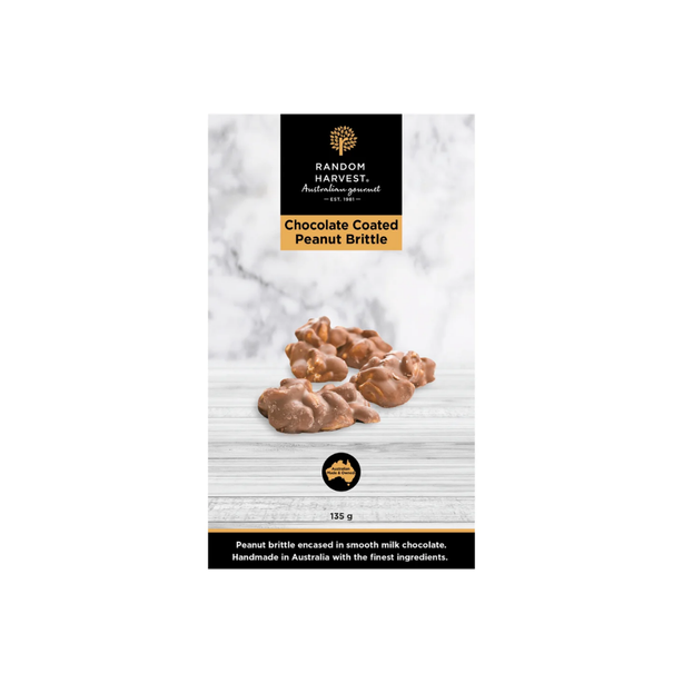 Random Harvest - Chocolate Coated Peanut Brittle 135g
