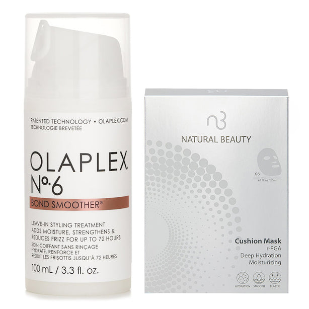 Olaplex No. 6 Bond Smoother 100ml X Natural Beauty R-pga Deep Hydration Moisturizing Cushion Mask (exp Date: 01/2026) 6x 20ml - 2pcs