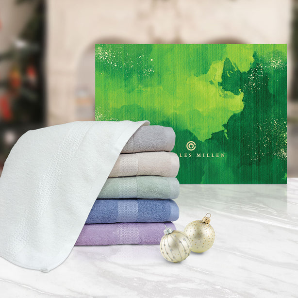 Charles Millen Signature Collection Boston 1 Piece Bamboo Cotton Bath Towel Gift Set