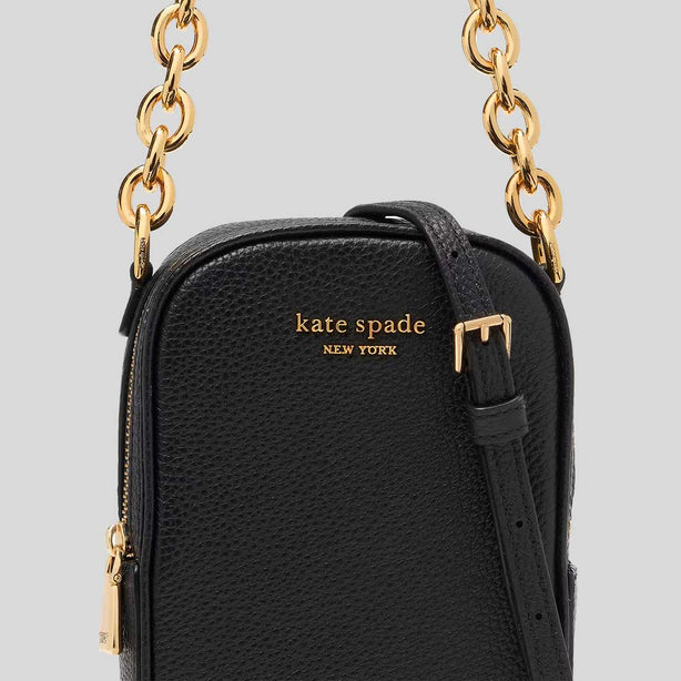 KATE SPADE Jolie Chain Phone Crossbody Bag Black KI517