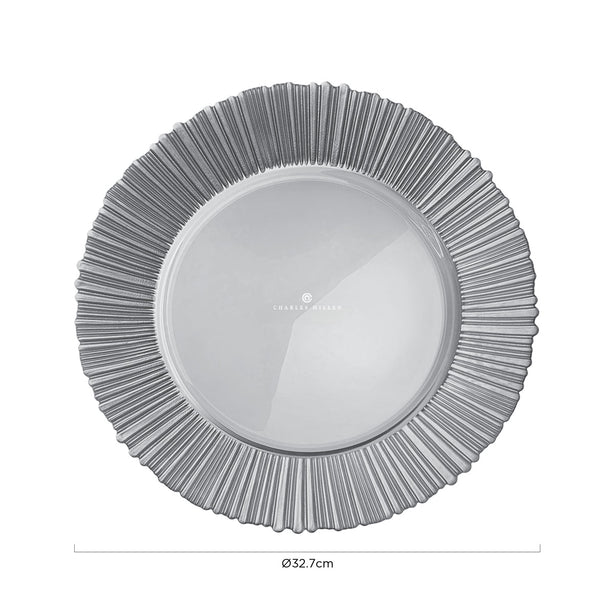 Chalres Millen Signature Collection Glam Accent Plate, Midas