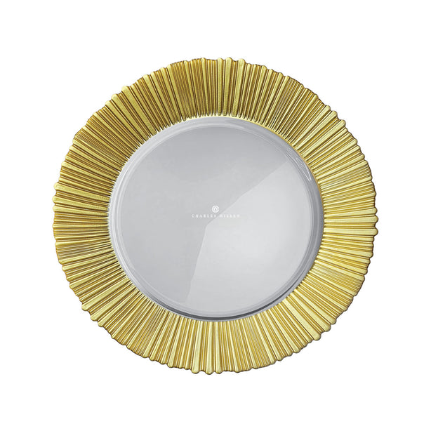 Chalres Millen Signature Collection Glam Accent Plate, Midas