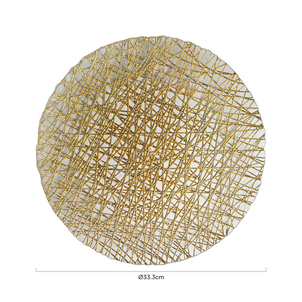 Chalres Millen Signature Collection Glam Accent Plate, Gaiss