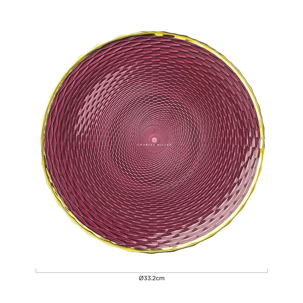 Chalres Millen Signature Collection Glam Accent Plate, Gara